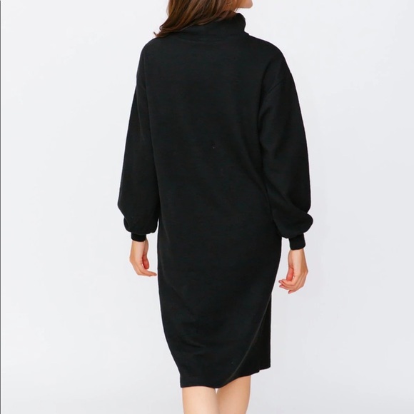 The Sweater Dress in Black - Picture 3 of 3